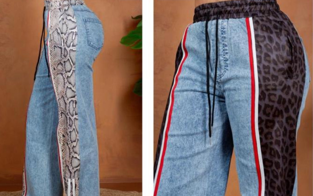 Leopard Beige Jean