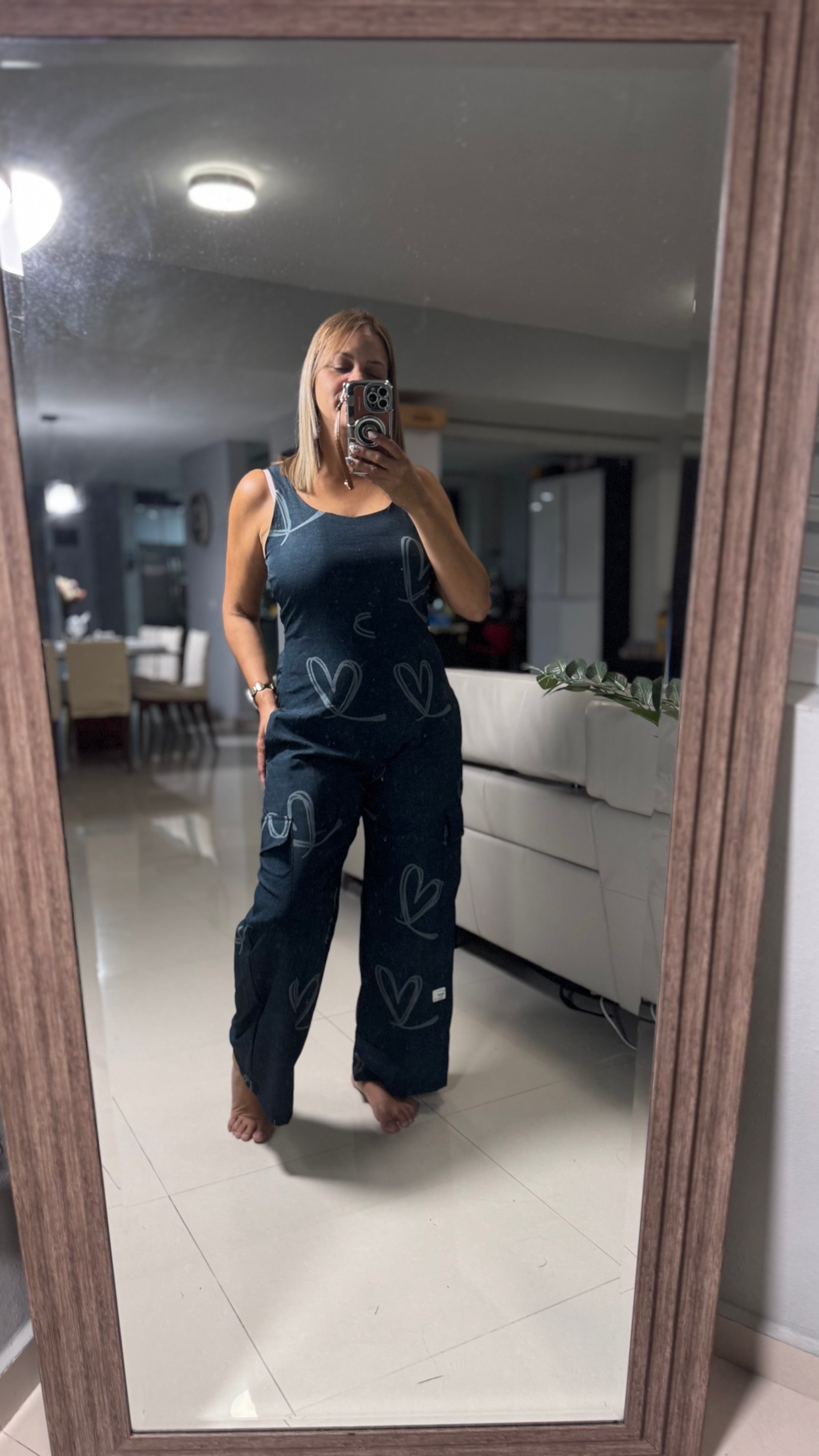 Jlo Cargo Overall hearts