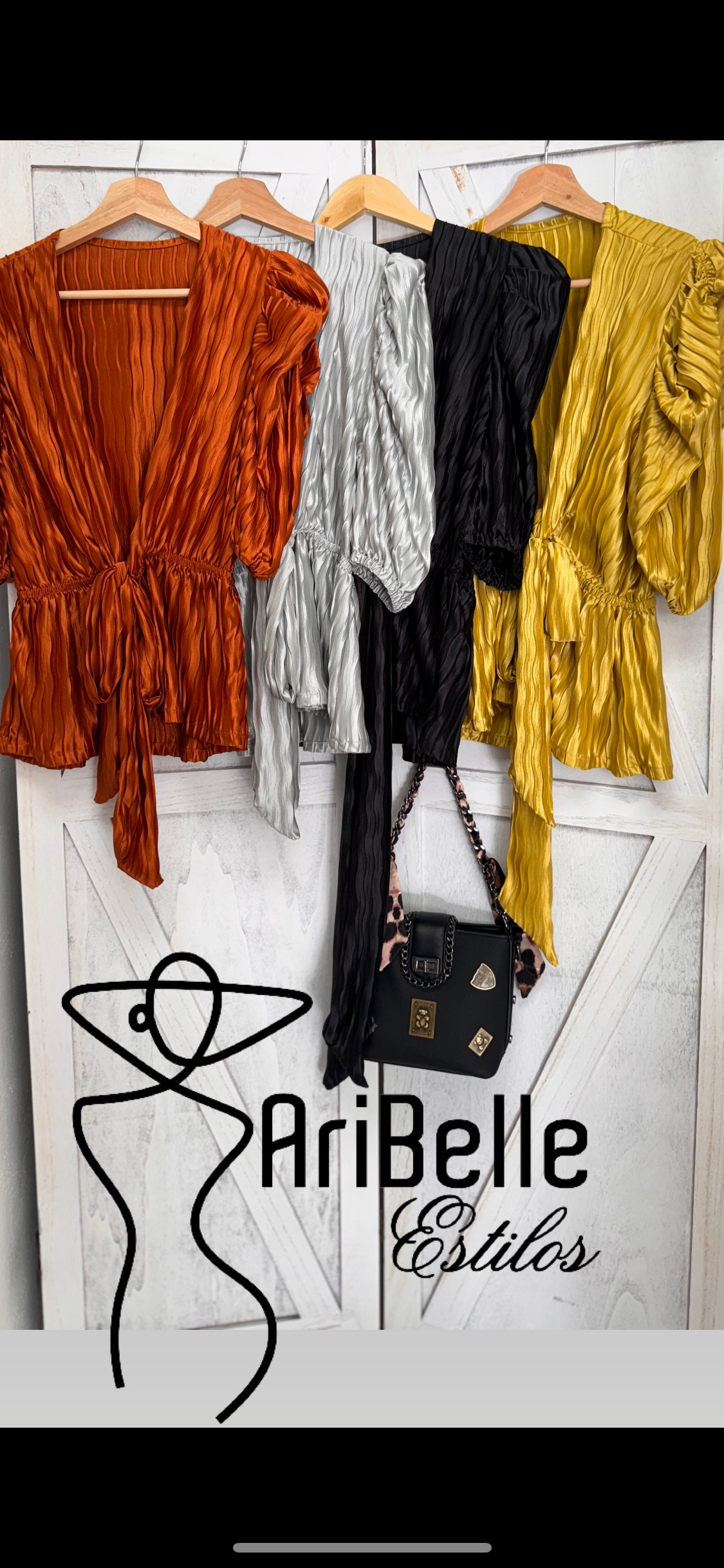 Mid Sleeve Satin - Ari Belle Estilos