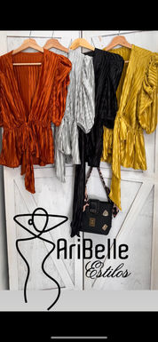 Mid Sleeve Satin - Ari Belle Estilos