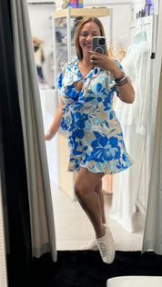 Amapola Blue dress - Ari Belle Estilos
