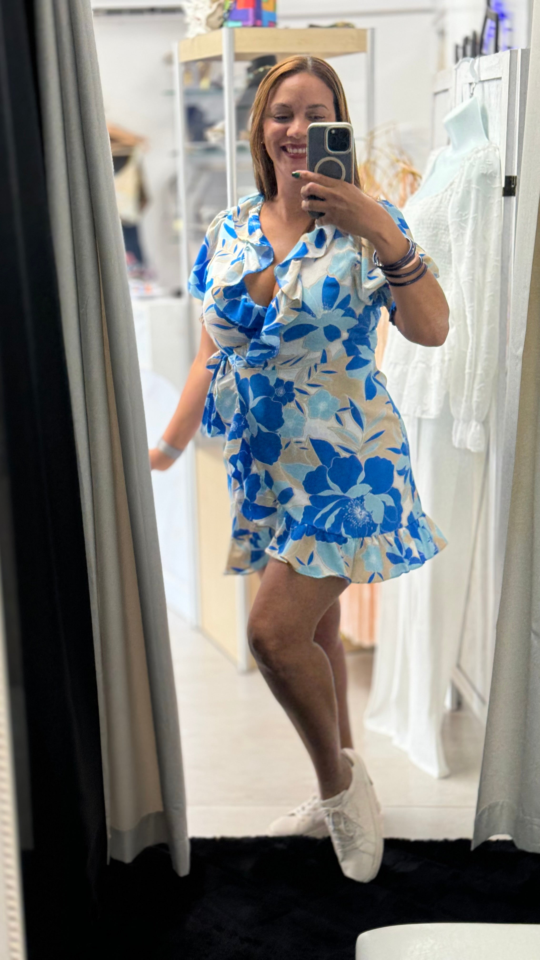 Amapola Blue dress - Ari Belle Estilos