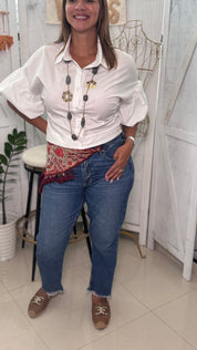 Elegance Off White Top
