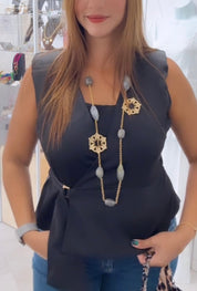 Vest Top Black - Ari Belle Estilos