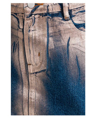 Metallic denim skirt - Ari Belle Estilos