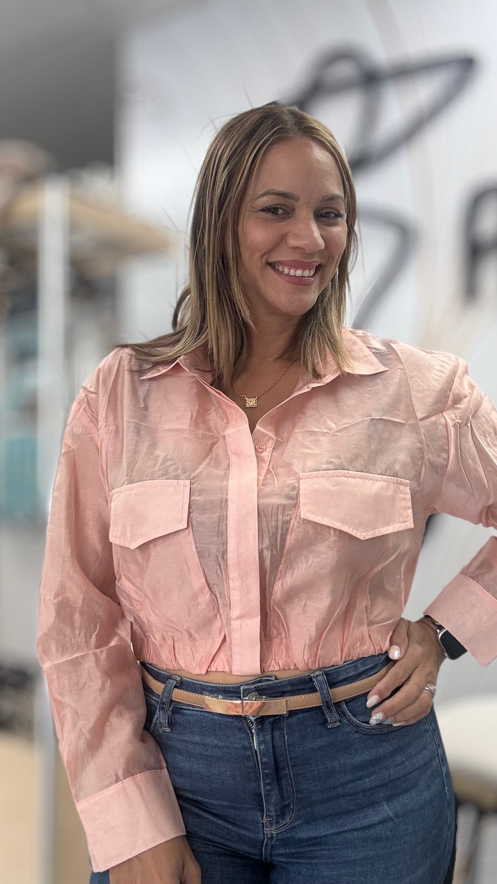 Girl Coral chic blouse