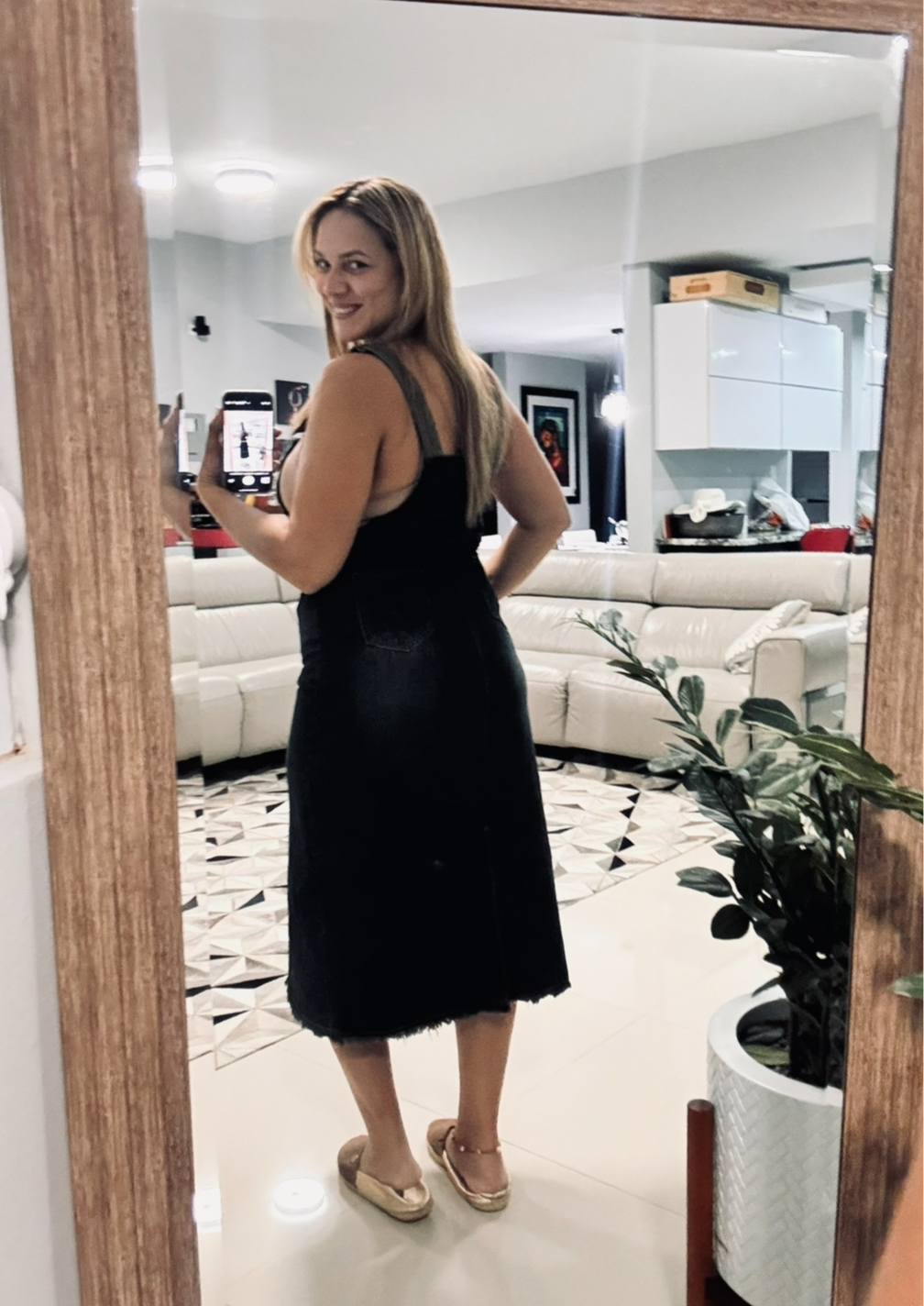 Overall Denim dress - Ari Belle Estilos