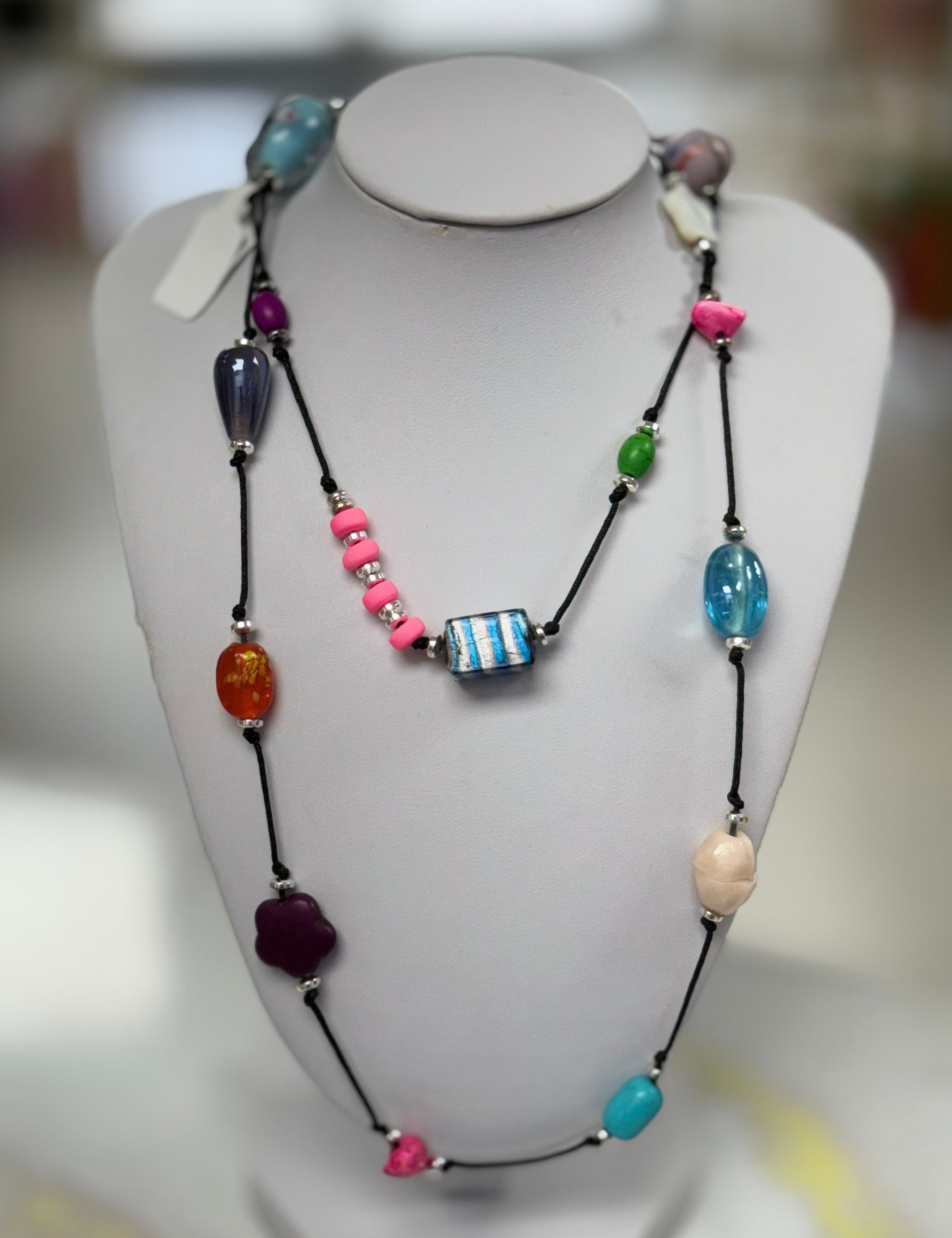 Cristals and beads necklace - Ari Belle Estilos