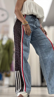 Leopard Brown Jean