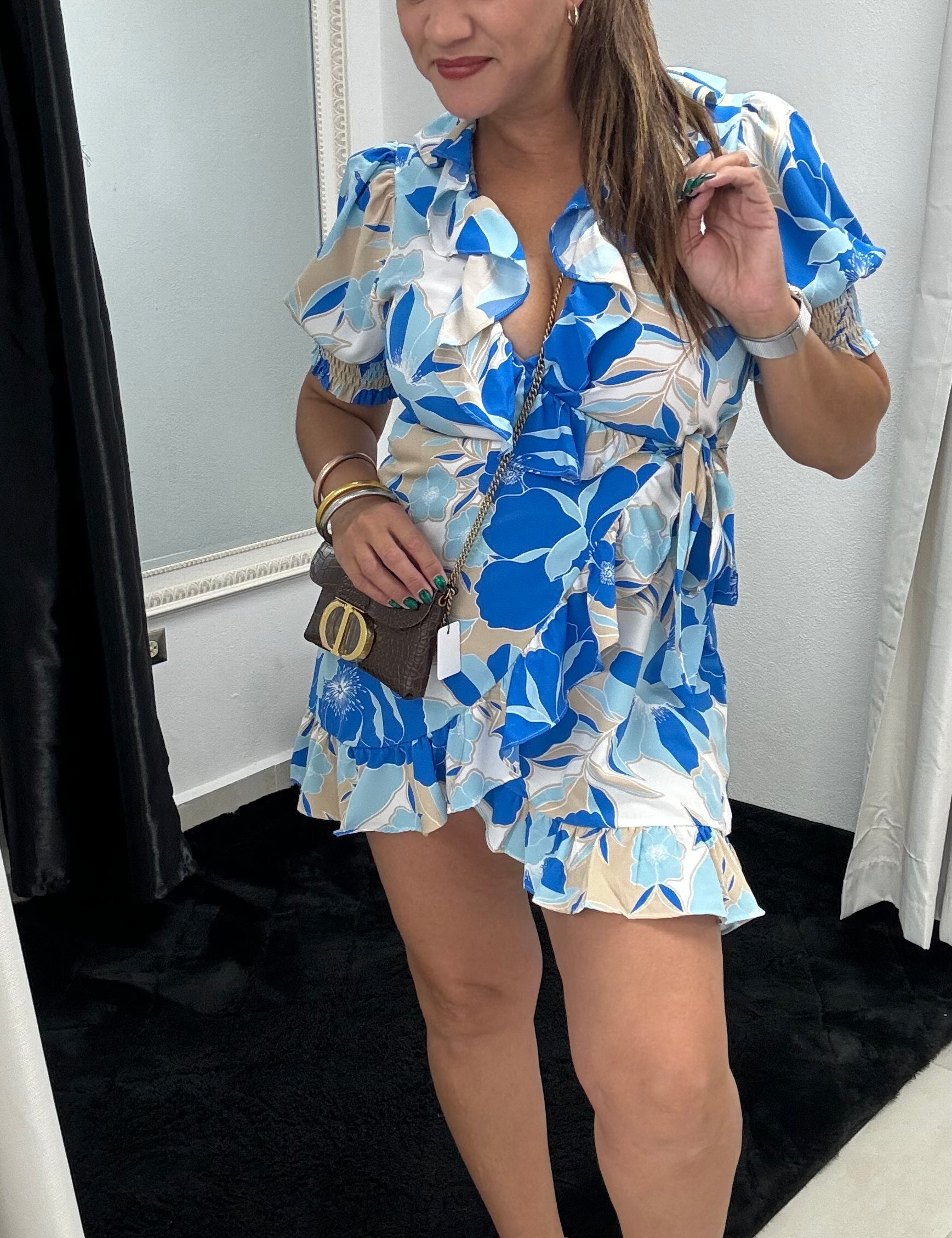 Amapola Blue dress - Ari Belle Estilos