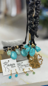 Turquesa Necklace Gold hearts