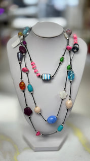 Cristals and beads necklace - Ari Belle Estilos