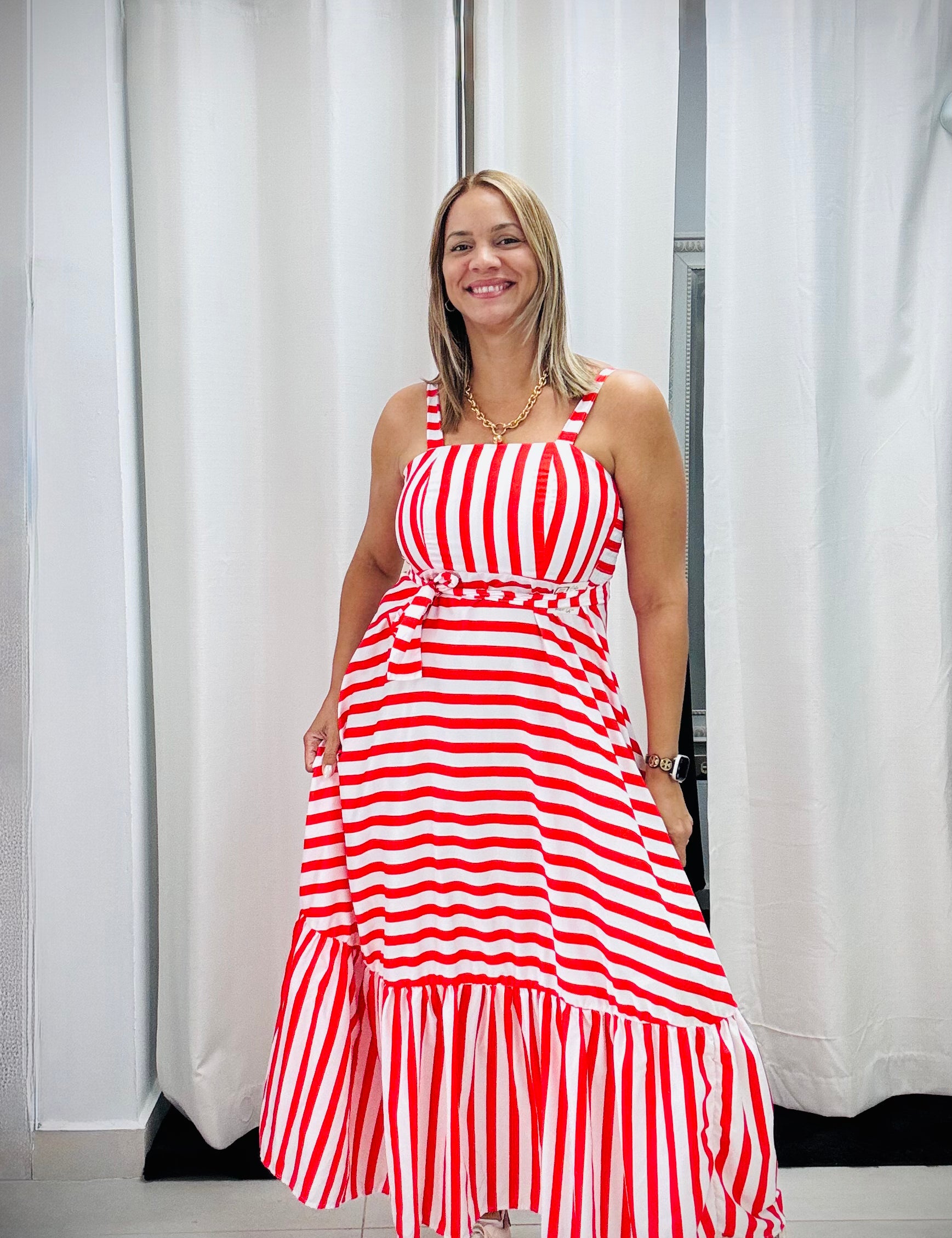 Candy Stripe Maxi - Ari Belle Estilos