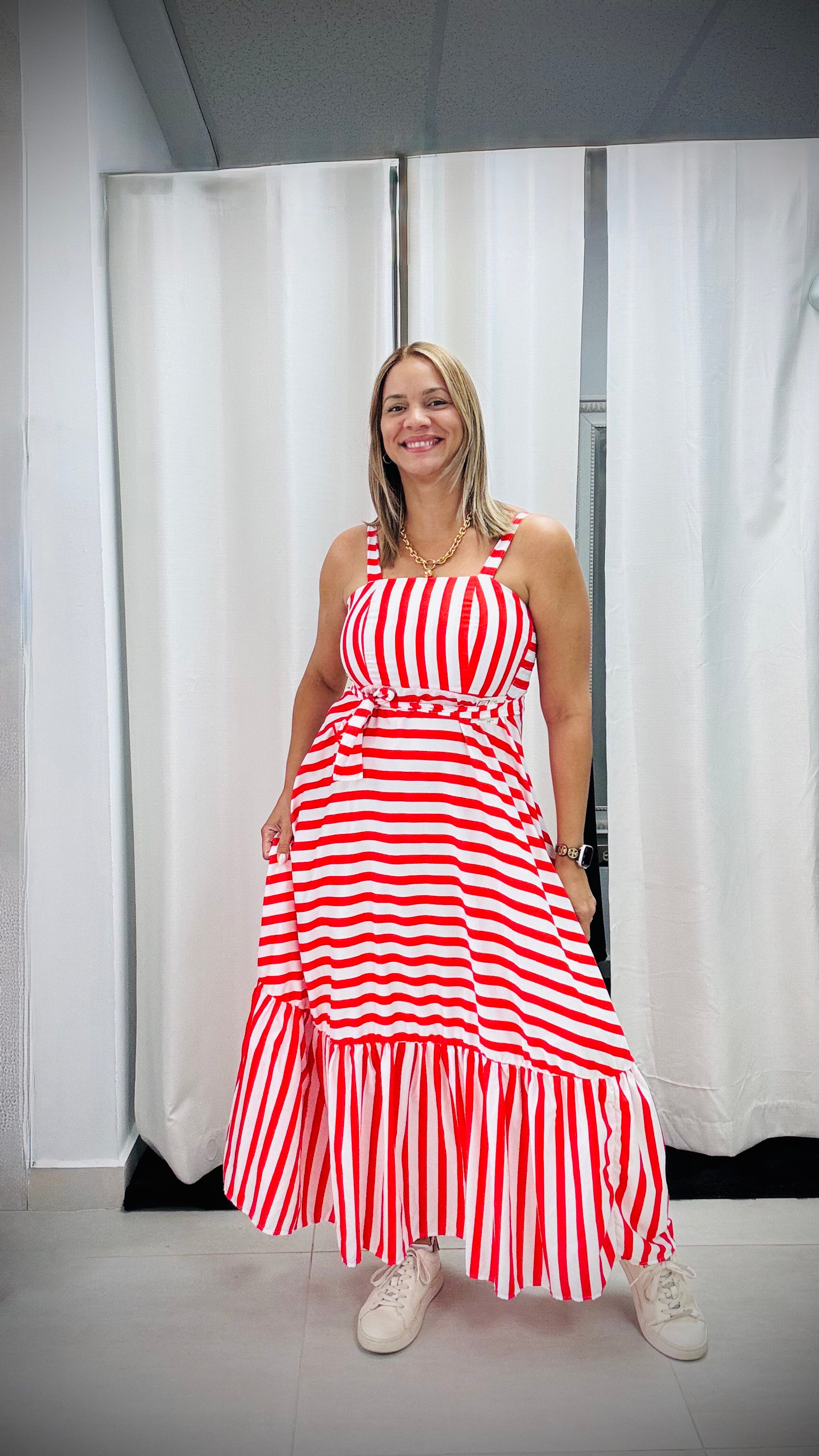 Candy Stripe Maxi - Ari Belle Estilos