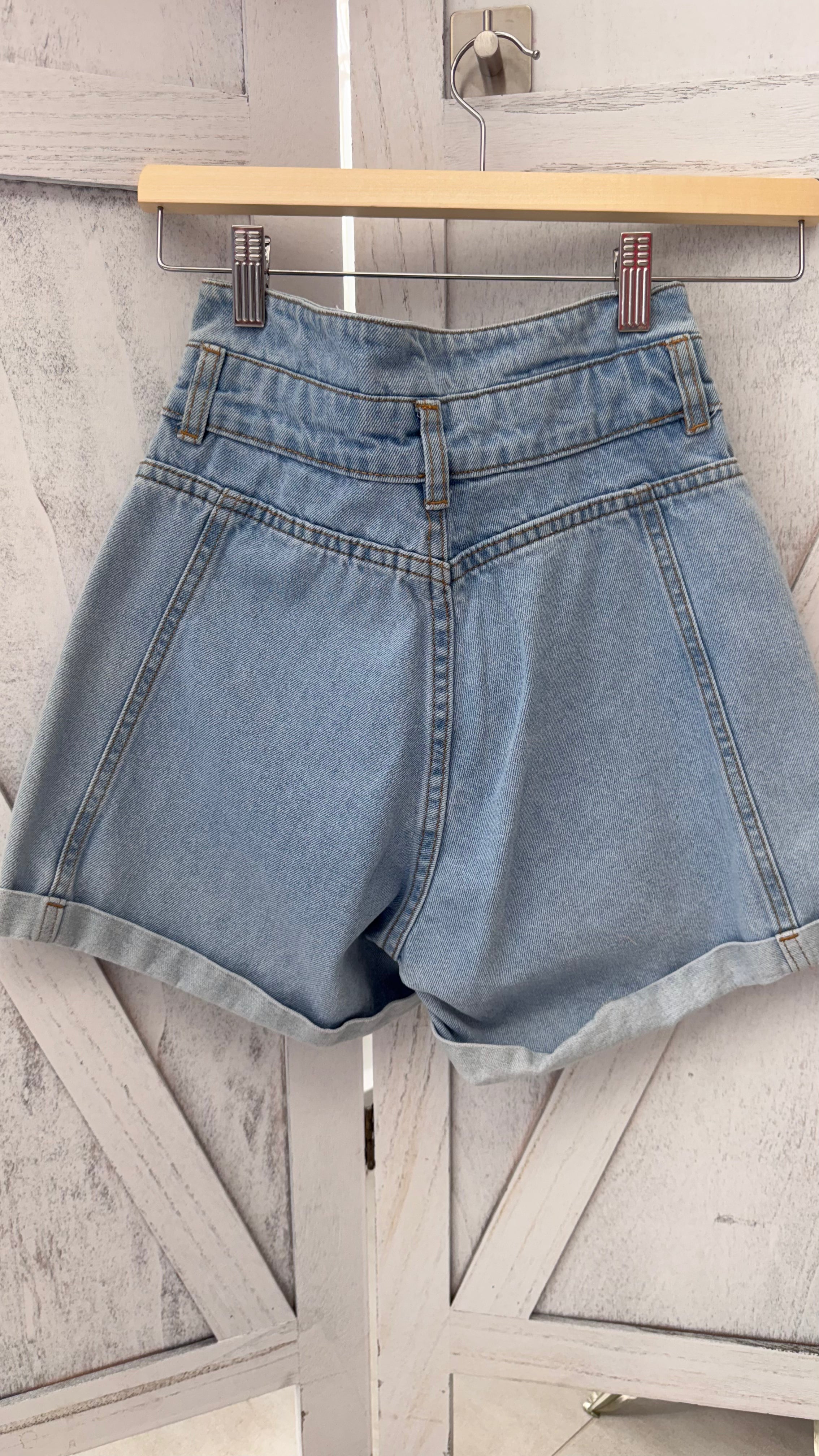 High waisted Denim Short