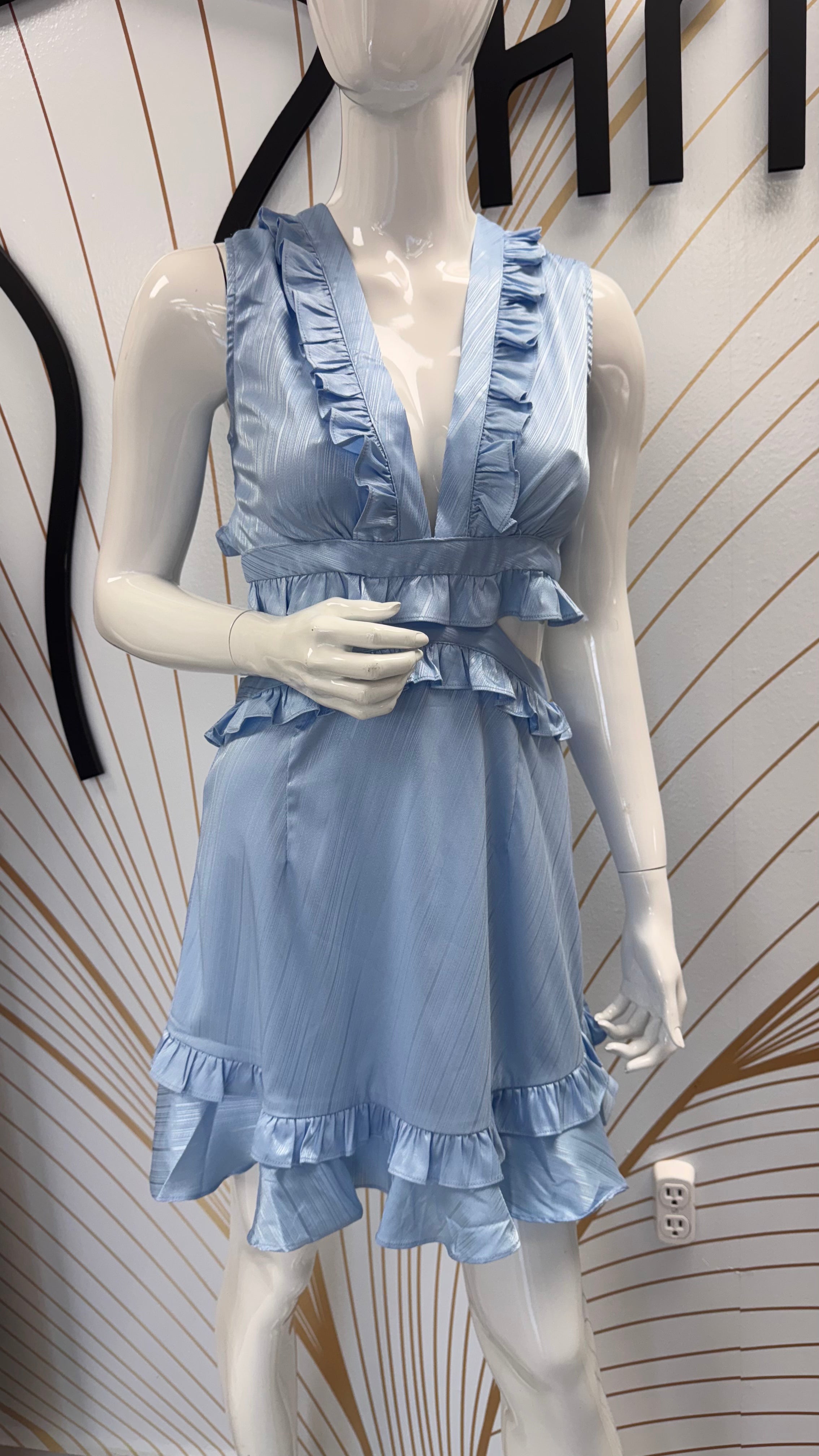 Havenly Blue Dress - Ari Belle Estilos