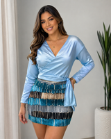 Satin elegant Top
