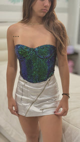 Sequins bustier