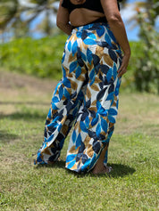 Floral Blue Palazzo - Ari Belle Estilos