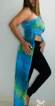 Tie Dye One Shoulder - Ari Belle Estilos