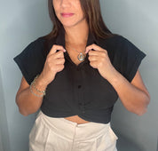 Twisty Crop Top - Ari Belle Estilos