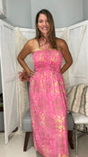 Claudia Pink Dress - Ari Belle Estilos