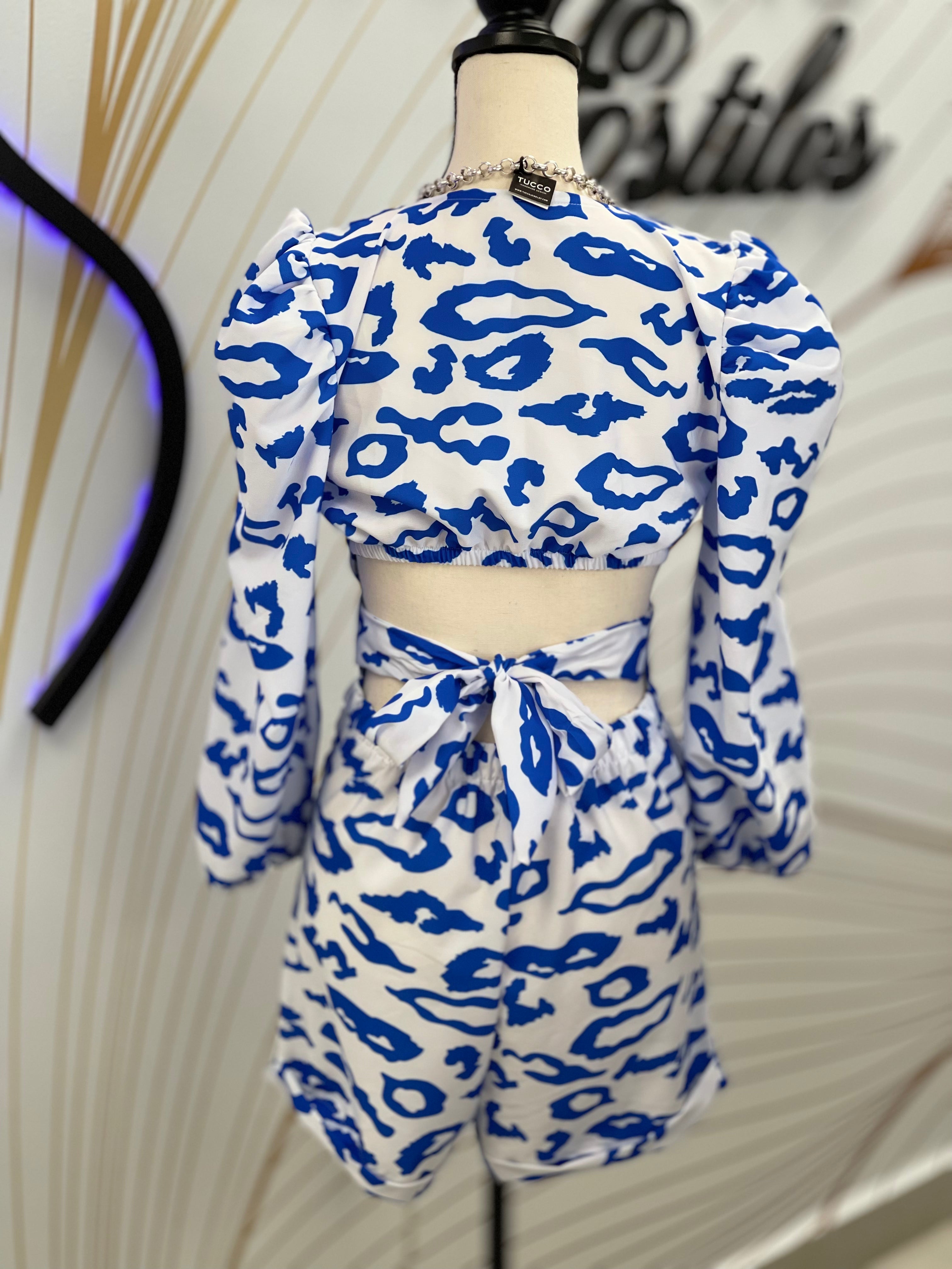 Natalia Romper Blue - Ari Belle Estilos