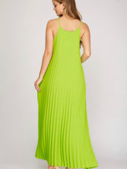 Maxi lime Dress - Ari Belle Estilos