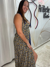 Navy Margarita Dress - Ari Belle Estilos