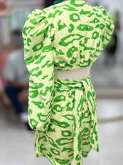 Natalia Petite Romper Green - Ari Belle Estilos