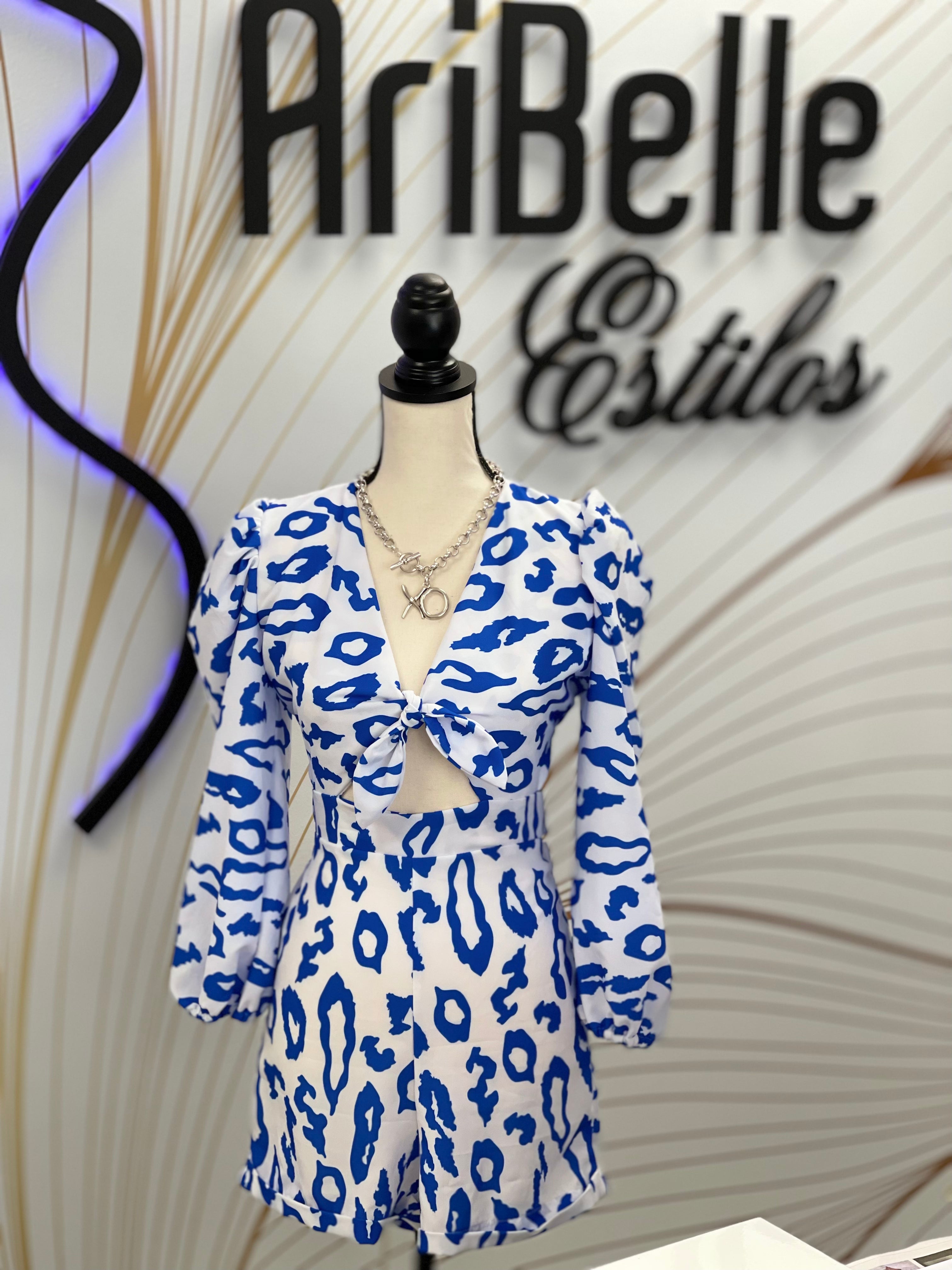 Natalia Romper Blue - Ari Belle Estilos