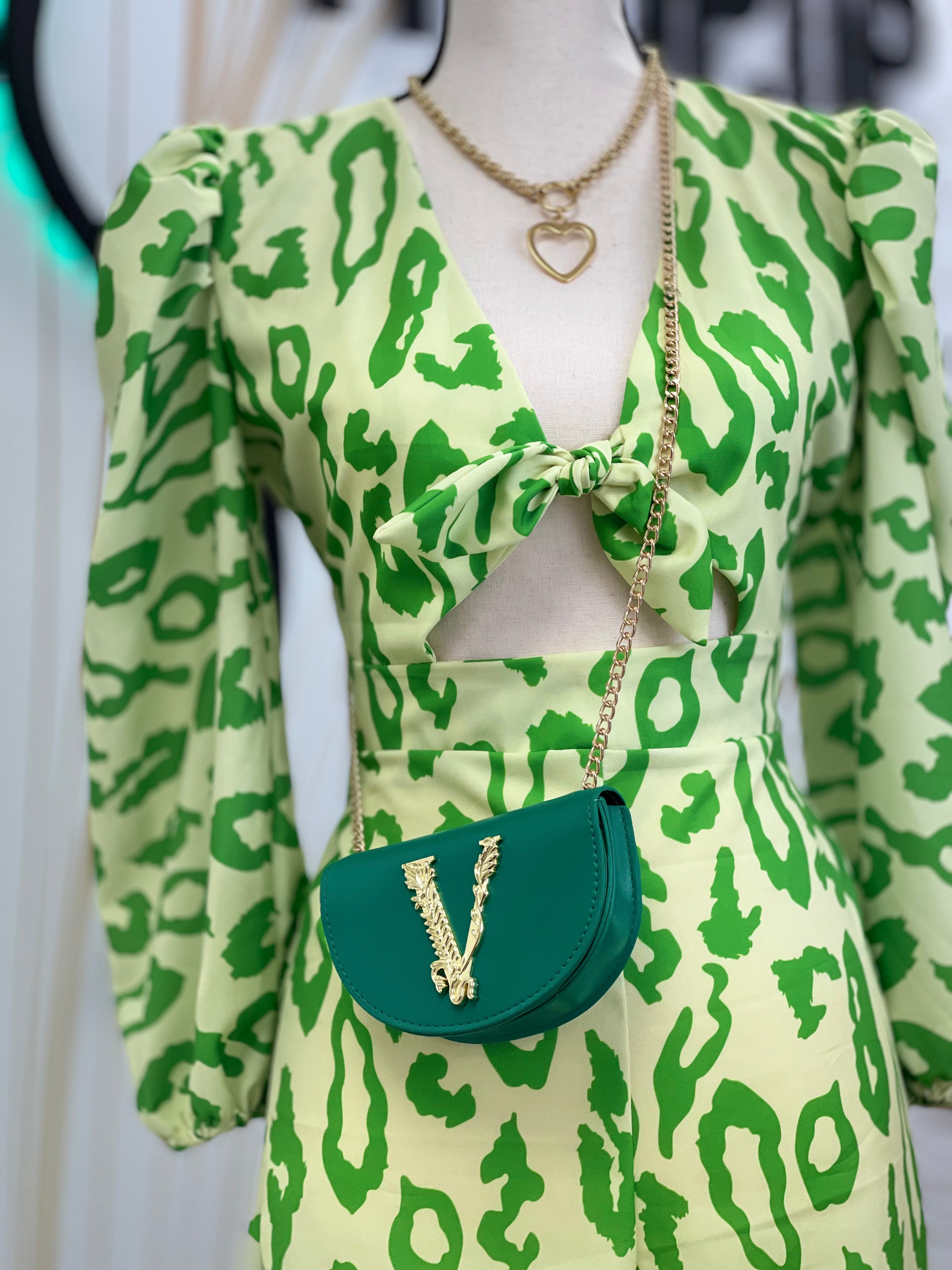 Natalia Petite Romper Green - Ari Belle Estilos
