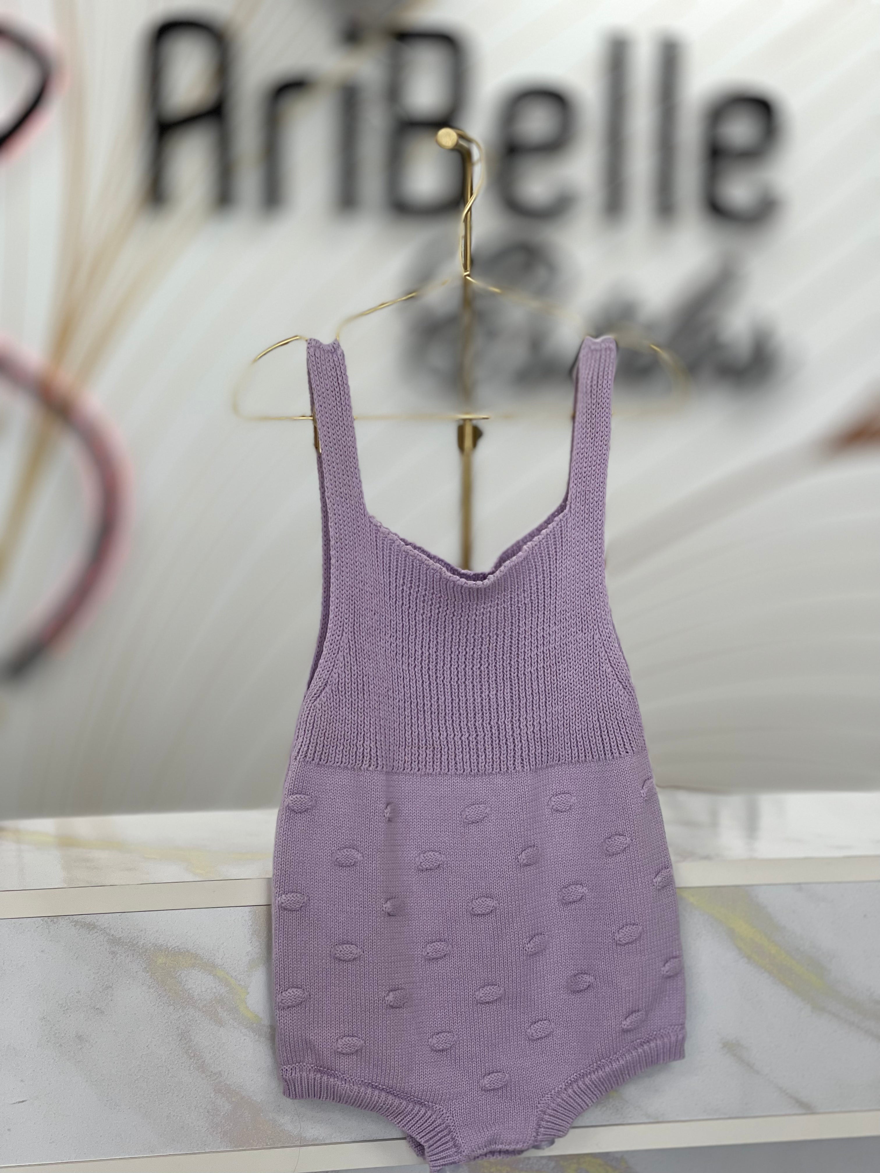 Lavender Girl Romper - Ari Belle Estilos