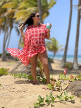 Túnica de jersey de coral
