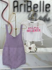 Lavender Girl Romper - Ari Belle Estilos