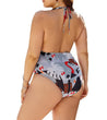 Lace-up Halter Swimsuit - Ari Belle Estilos